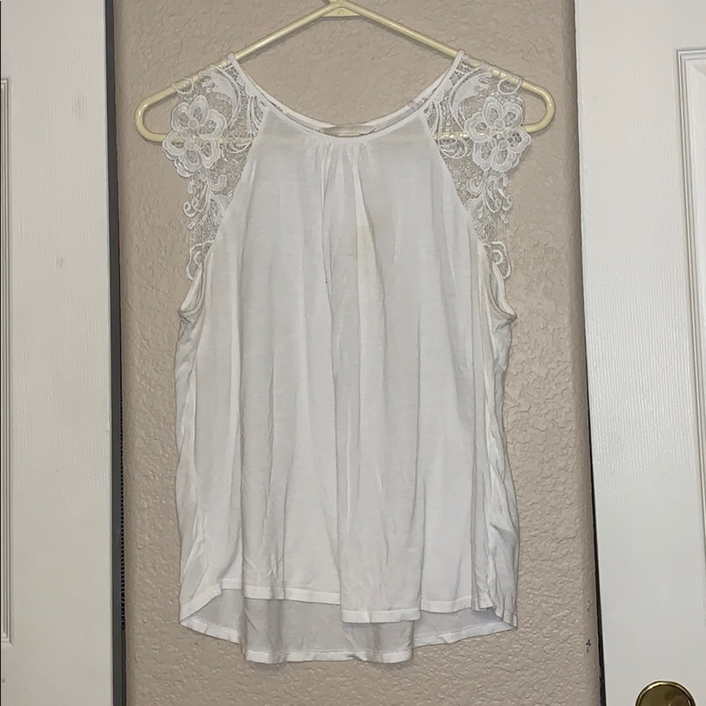 white h&m top